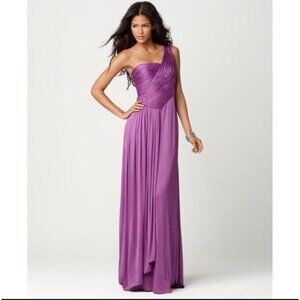 NEW BCBGMaxazria Womens Small Purple Concord Nikita Gown Sleeveless Dress